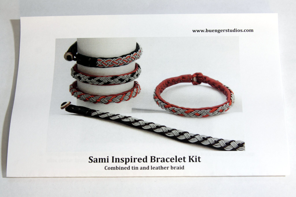 Leather bracelet making kit, Do it yourself jewelry, Sami jewelry