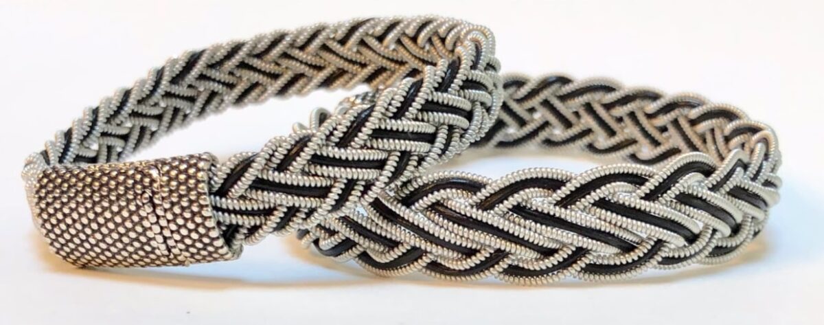 Split Braid Leather Bracelet 