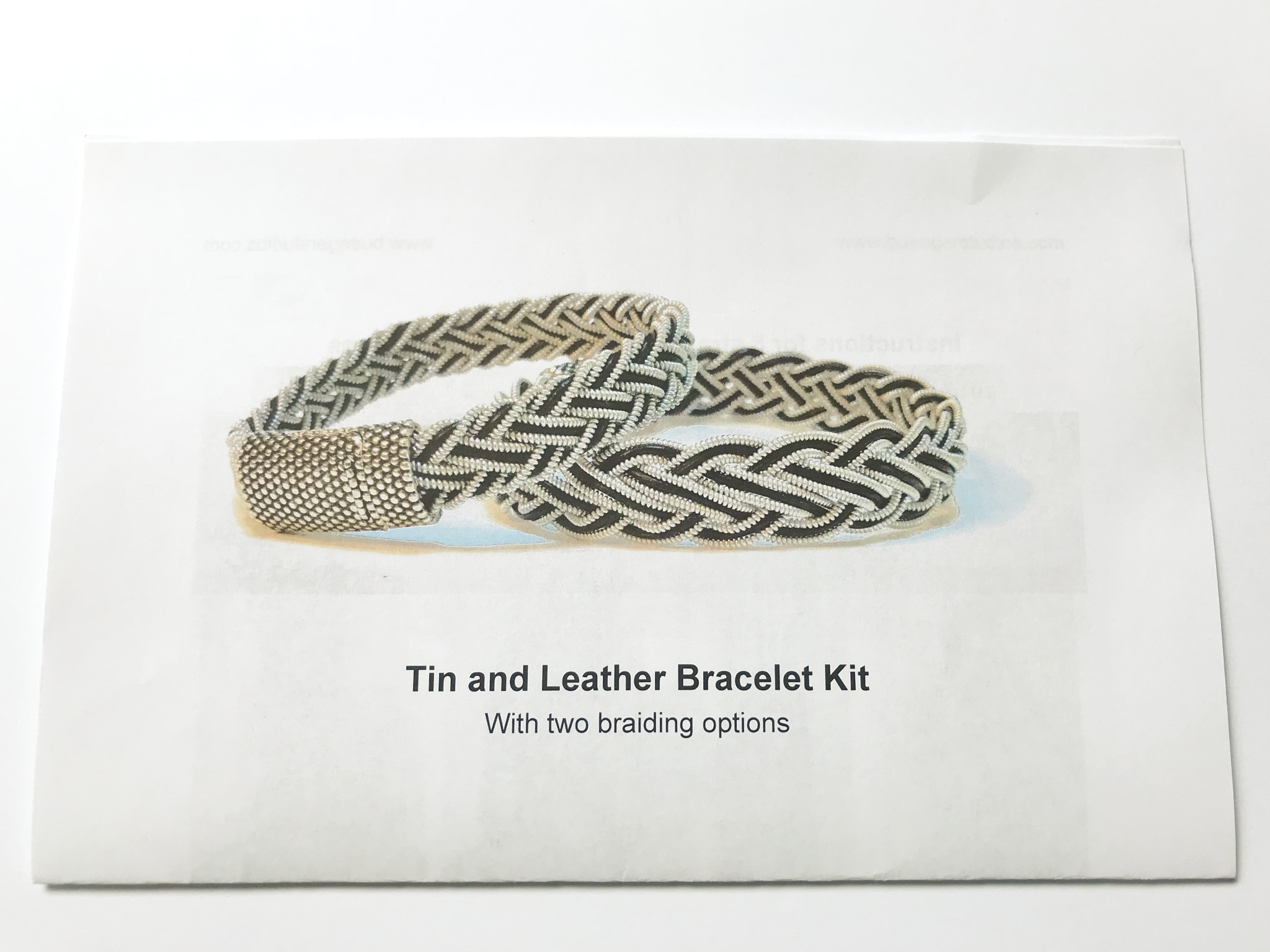 Split Braid Leather Bracelet 